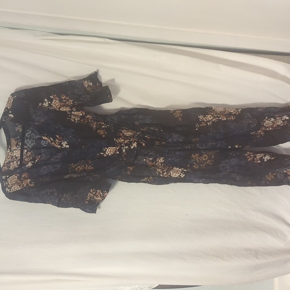 Anthropologie x Kachel floral satin jumpsuit - Picture 2 of 13
